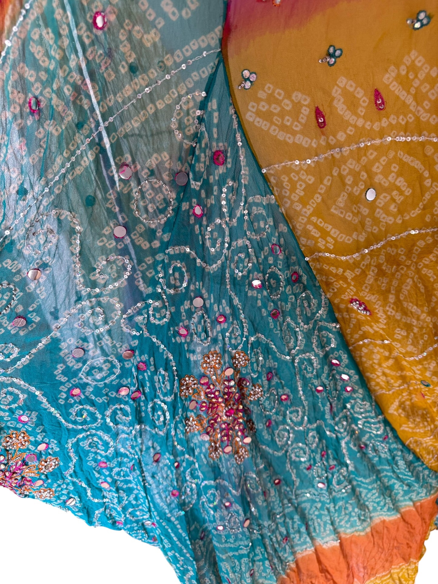 Vintage silk kimono with phantom sleeves