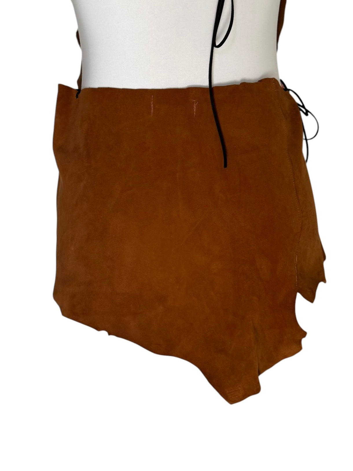 Leather and crochet set