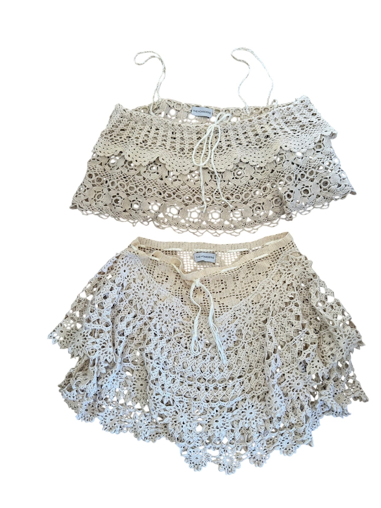 Mini crochet skirt
