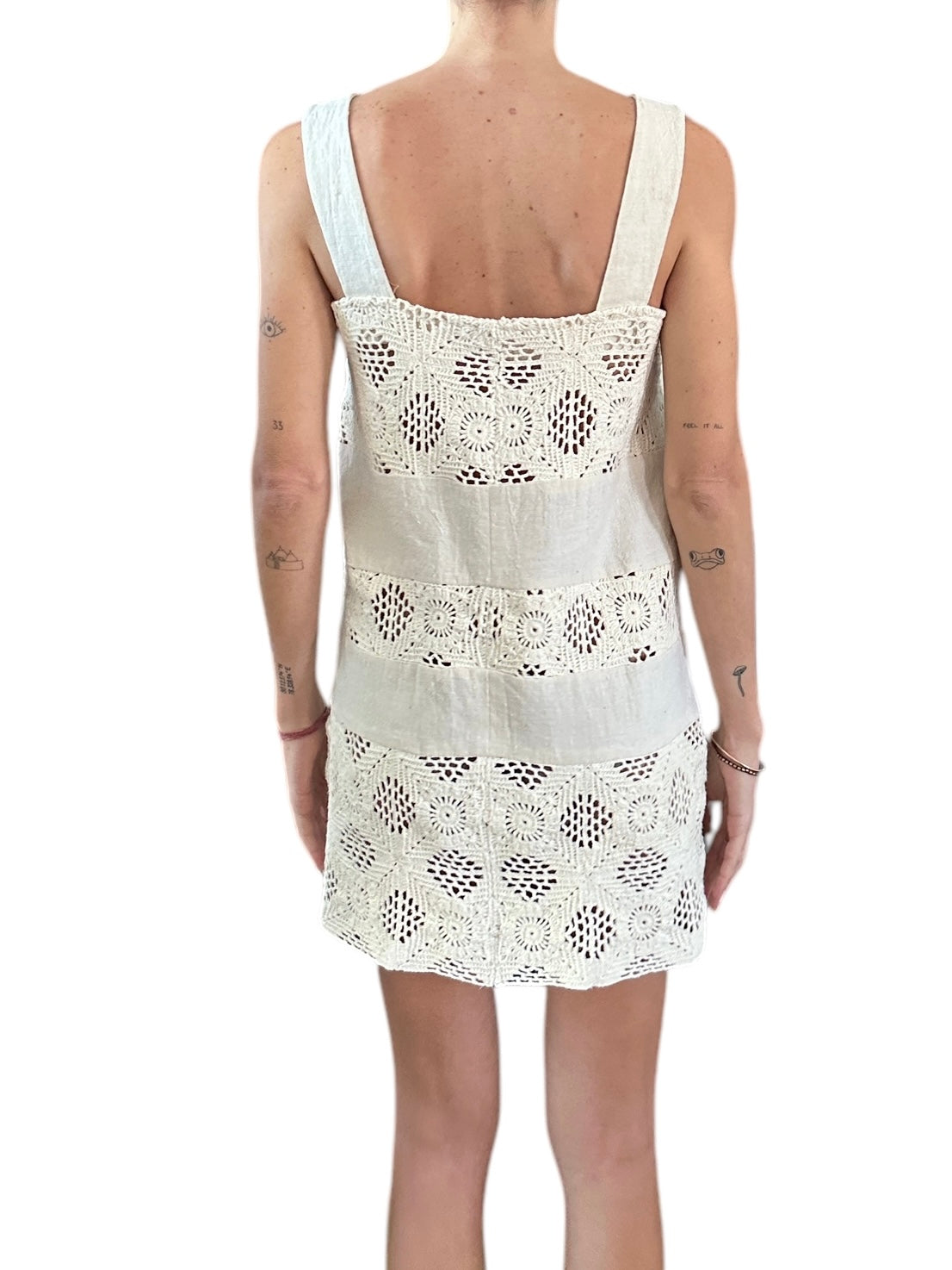 Mini dress two fabrics