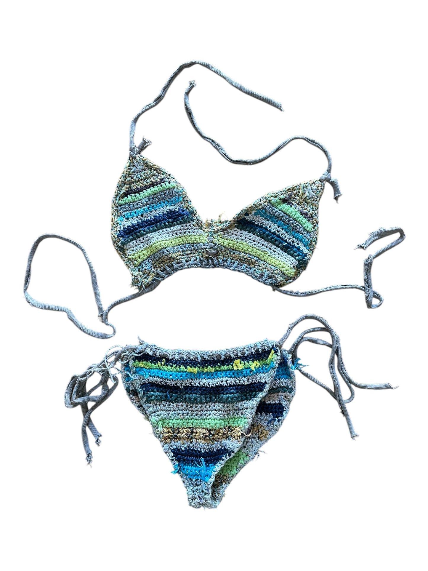 Multicolor crochet bikini