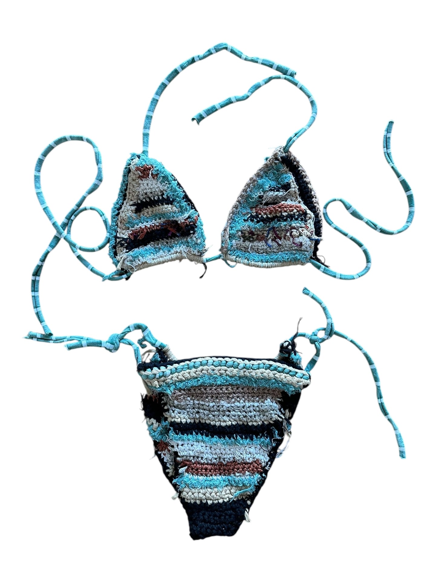 Multicolor crochet bikini