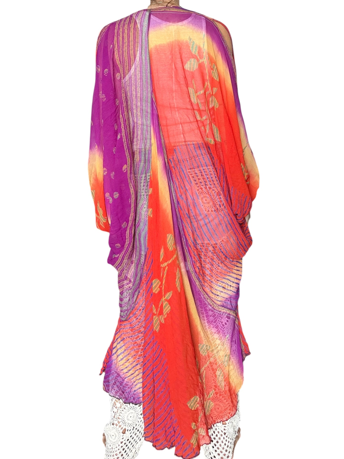 Vintage silk pink kimono