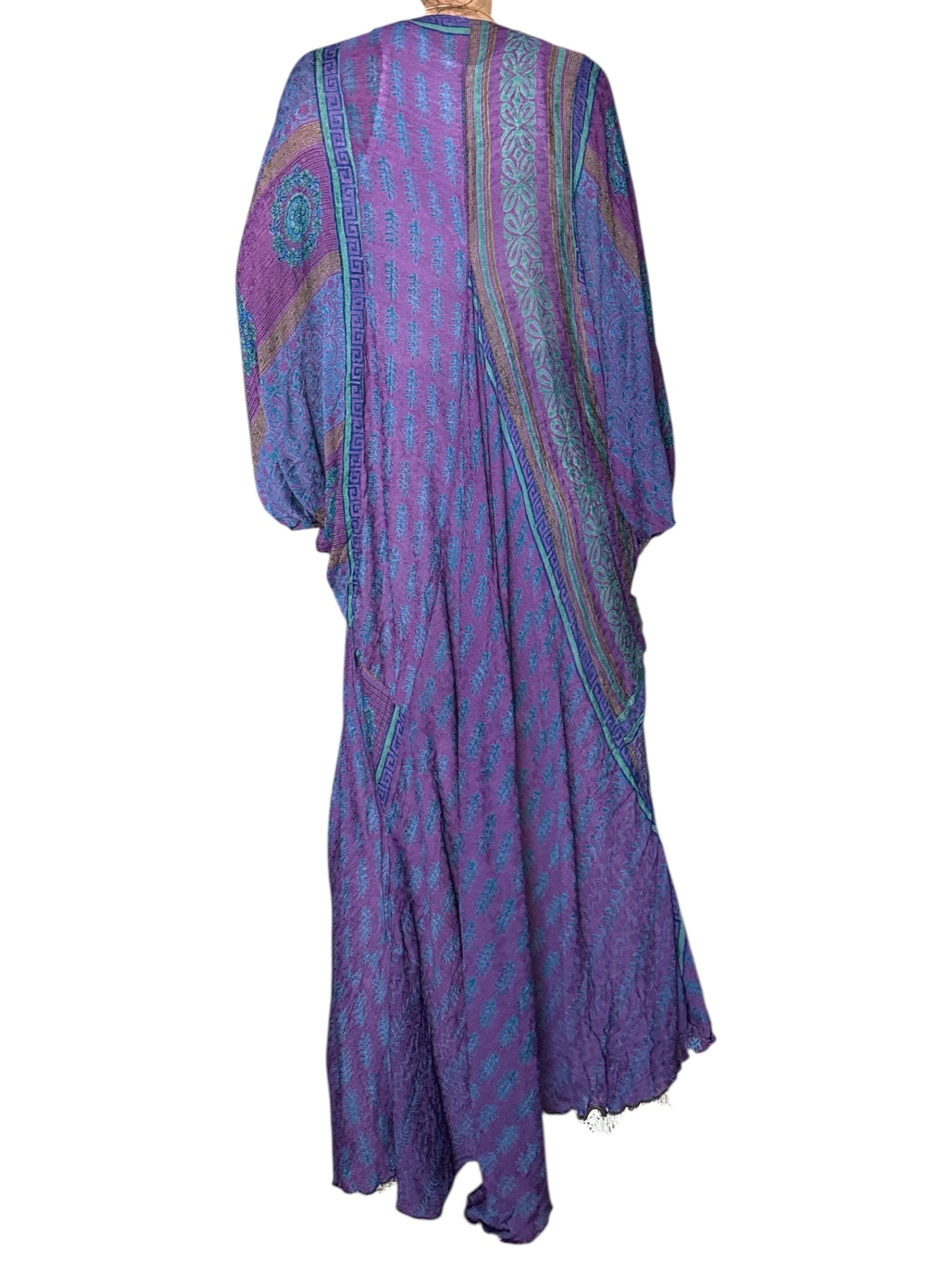 Vintage silk purple kimono