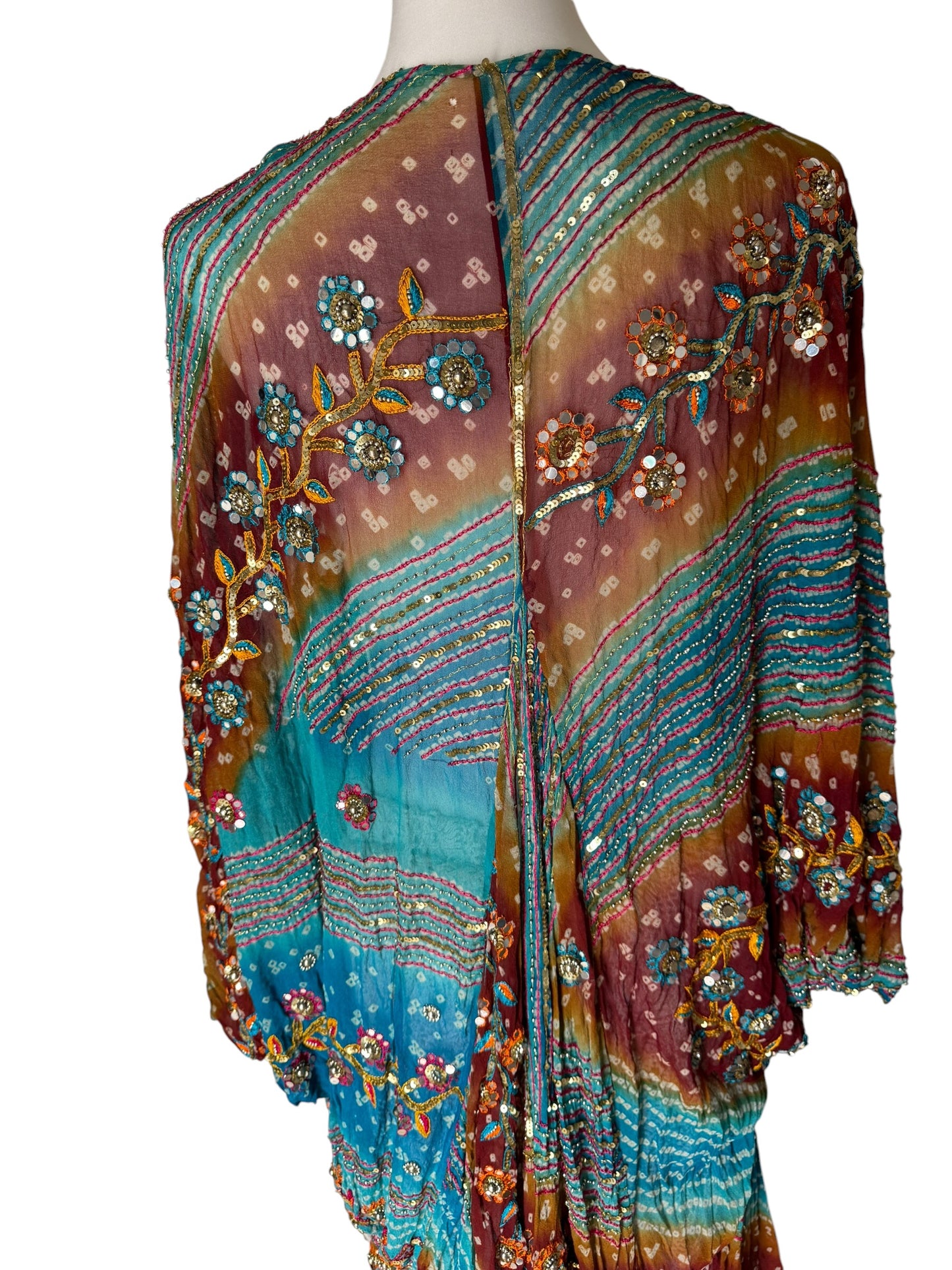 Vintage silk kimono with phantom sleeves