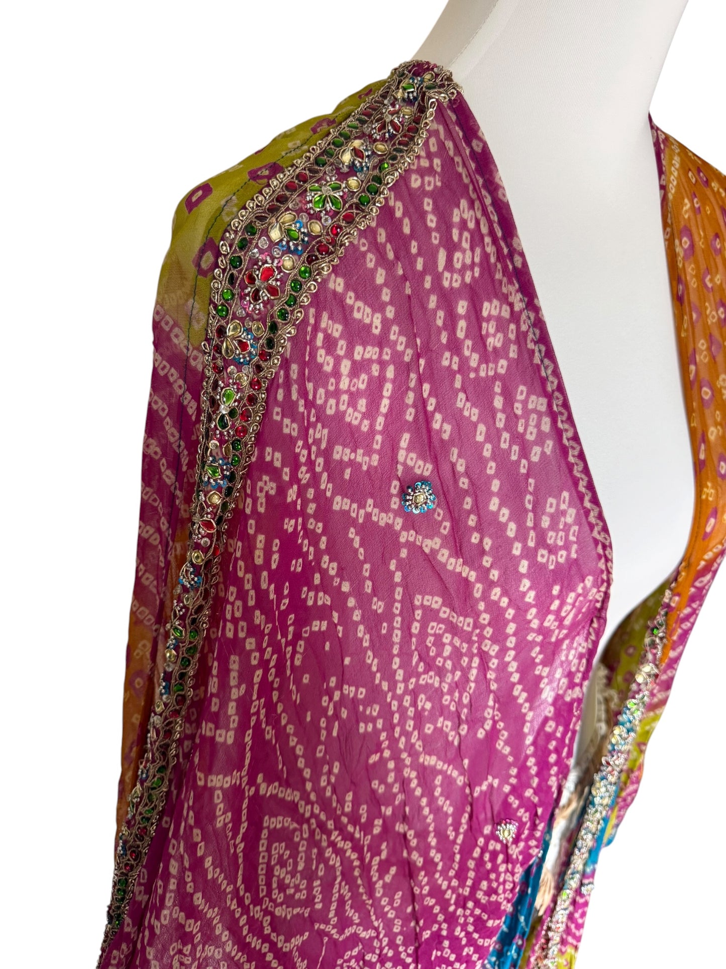 Vintage silk kimono with phantom sleeves
