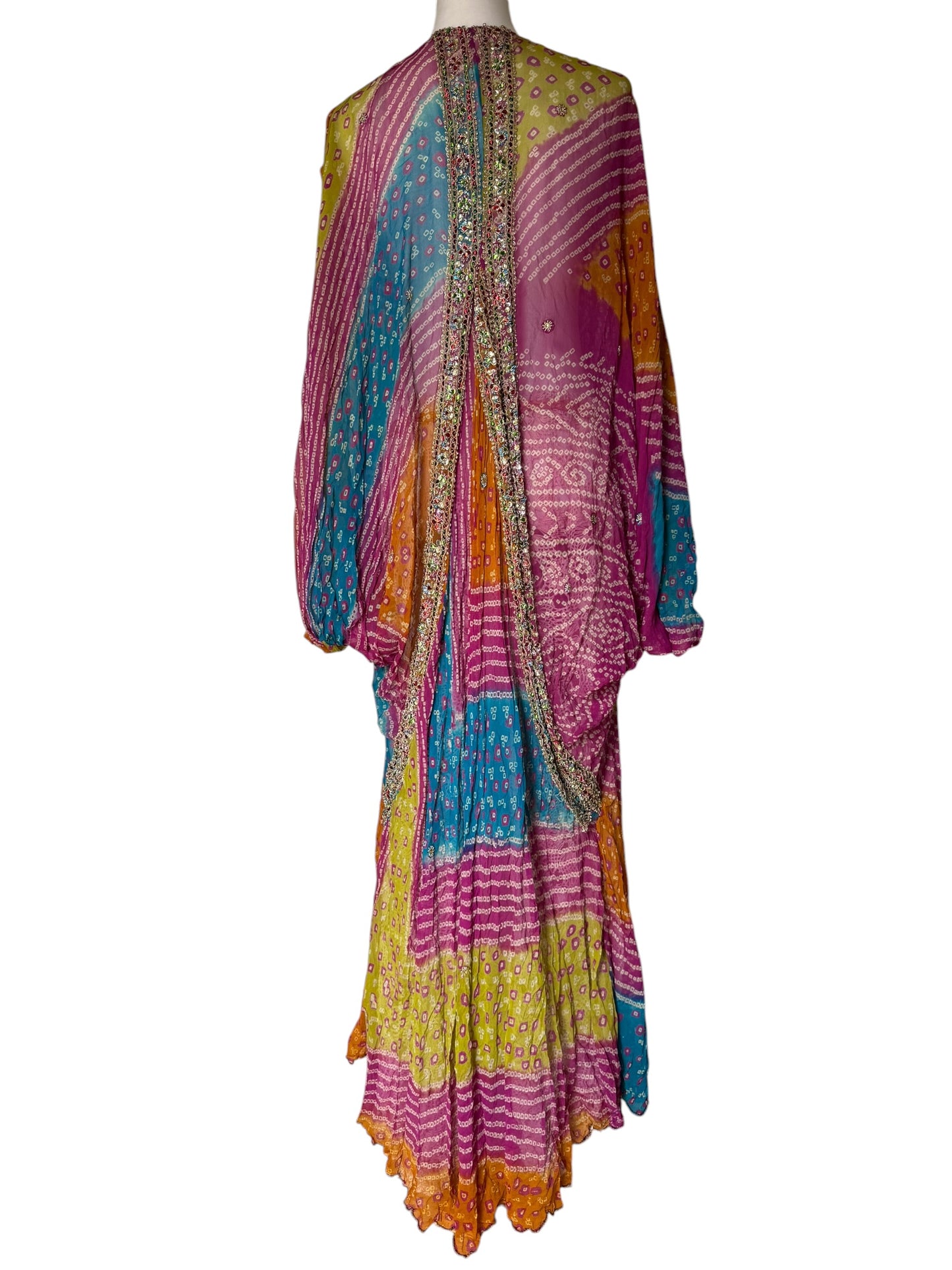 Vintage silk kimono with phantom sleeves