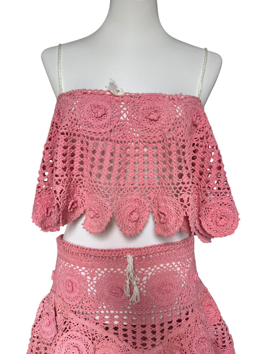 Crop top in pink