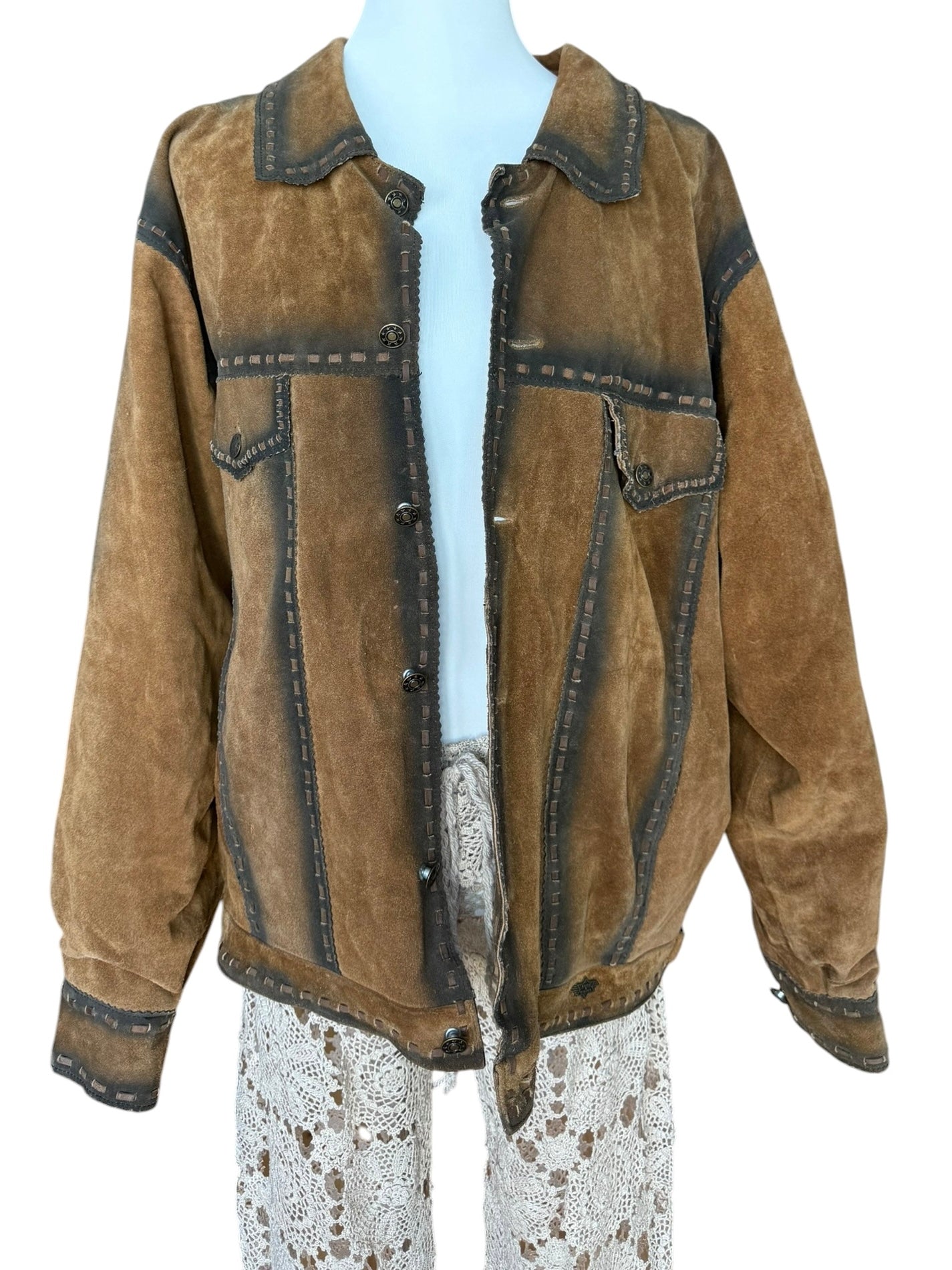 Vintage Patina Leather Jacket