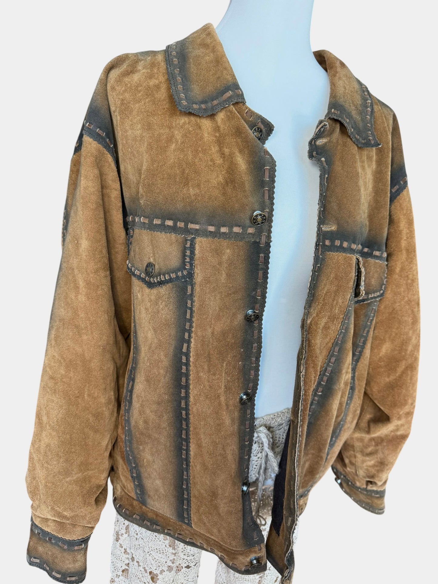 Vintage Patina Leather Jacket