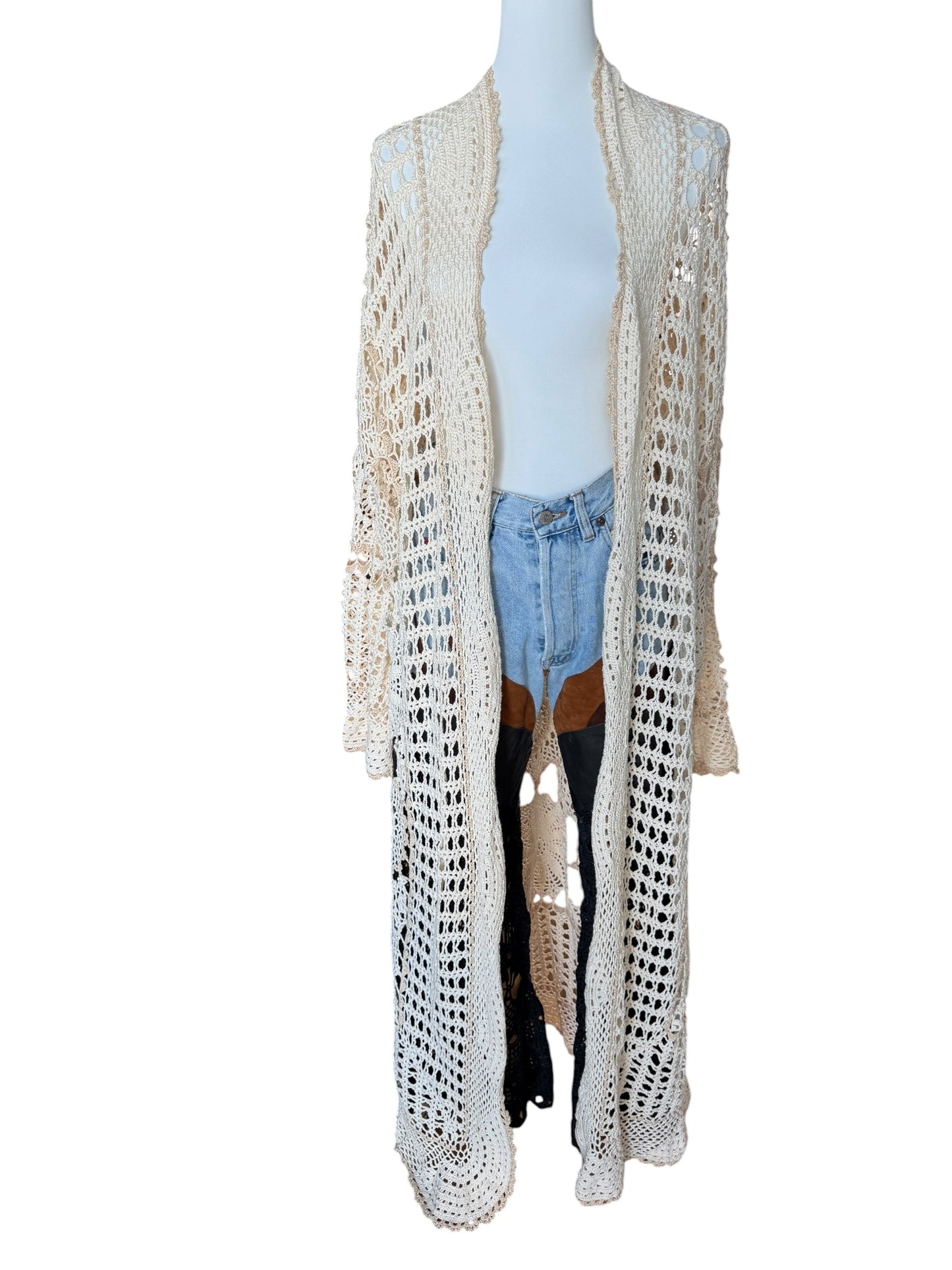 Maxi Crochet Kimono