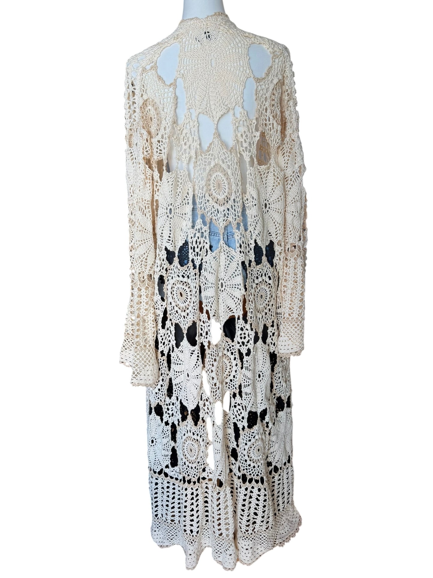 Maxi Crochet Kimono
