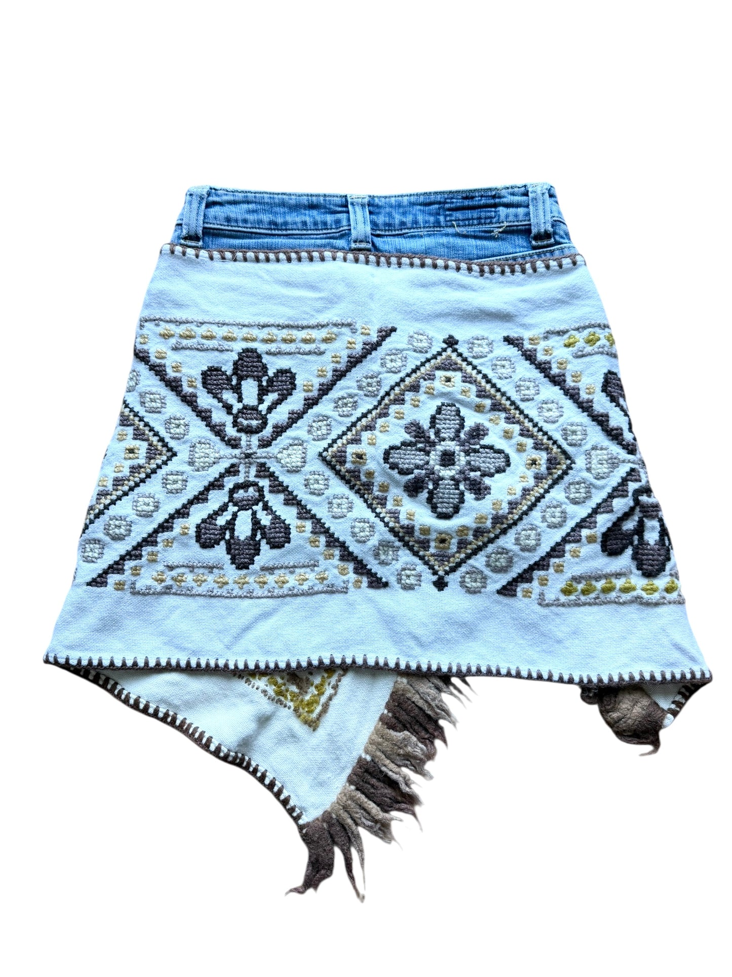 Mini asymmetrical skirt