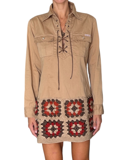 Reworked shirt dress