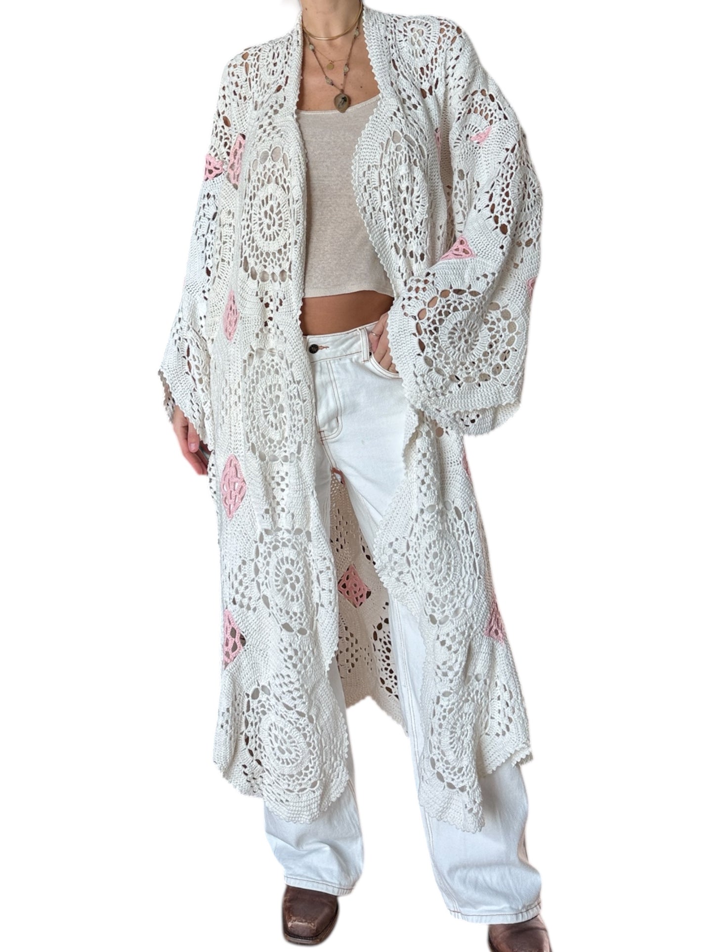 Wool Crochet Cardigan