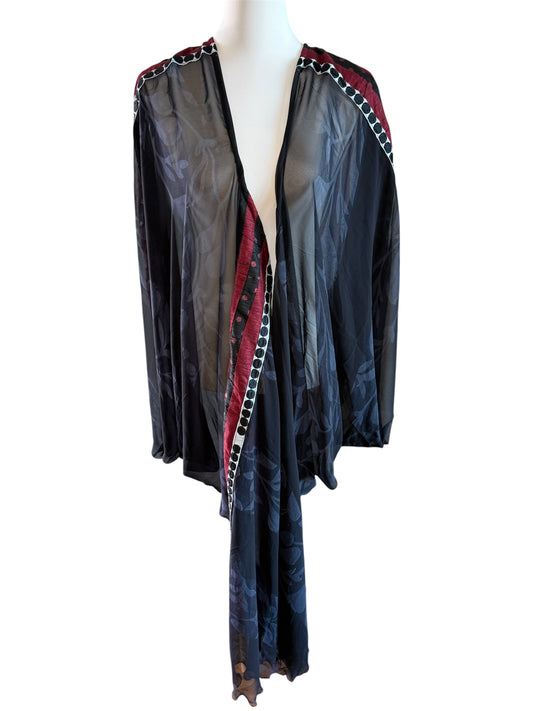 Vintage silk kimono with phantom sleeves