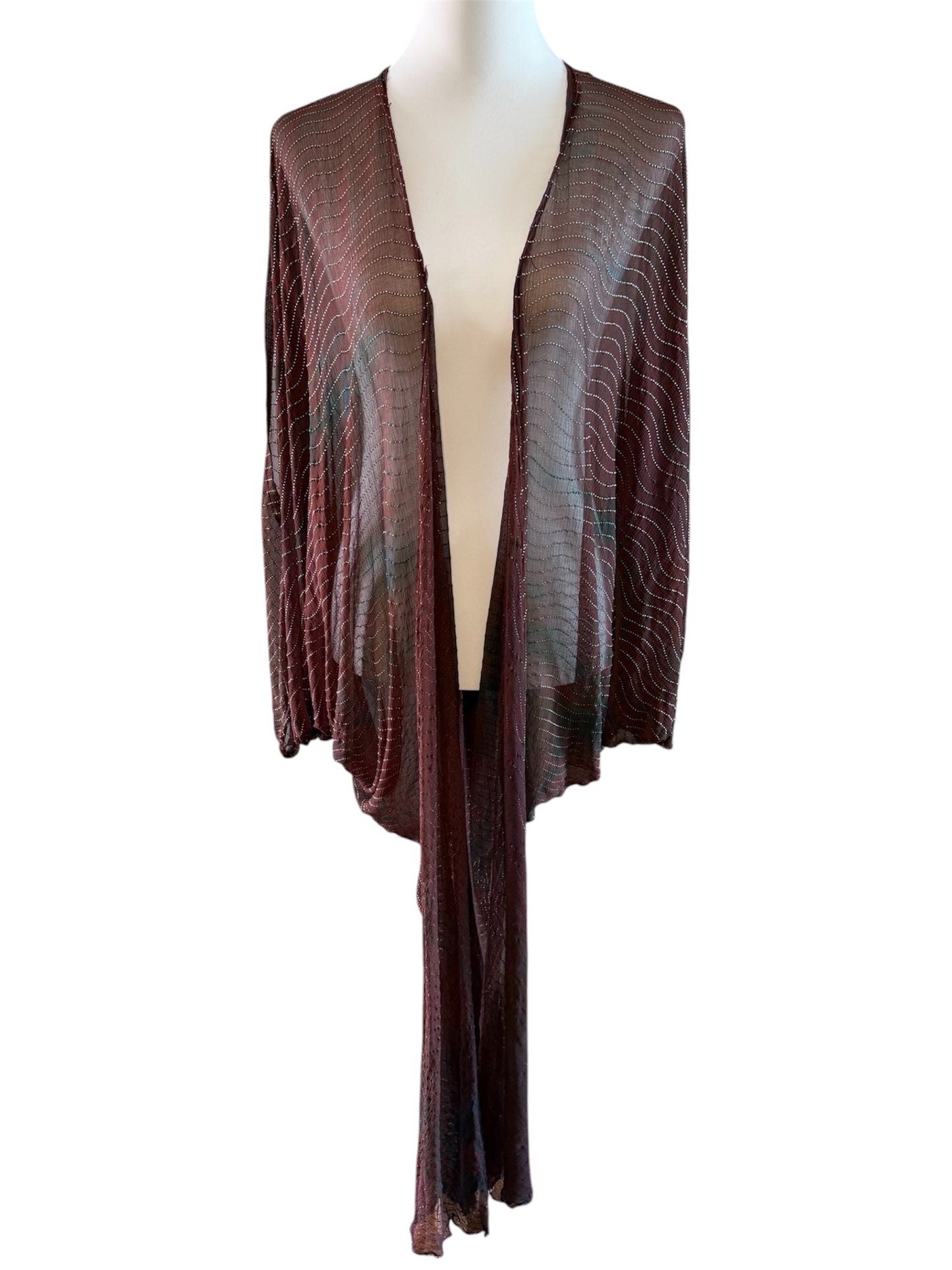 Vintage silk kimono with phantom sleeves