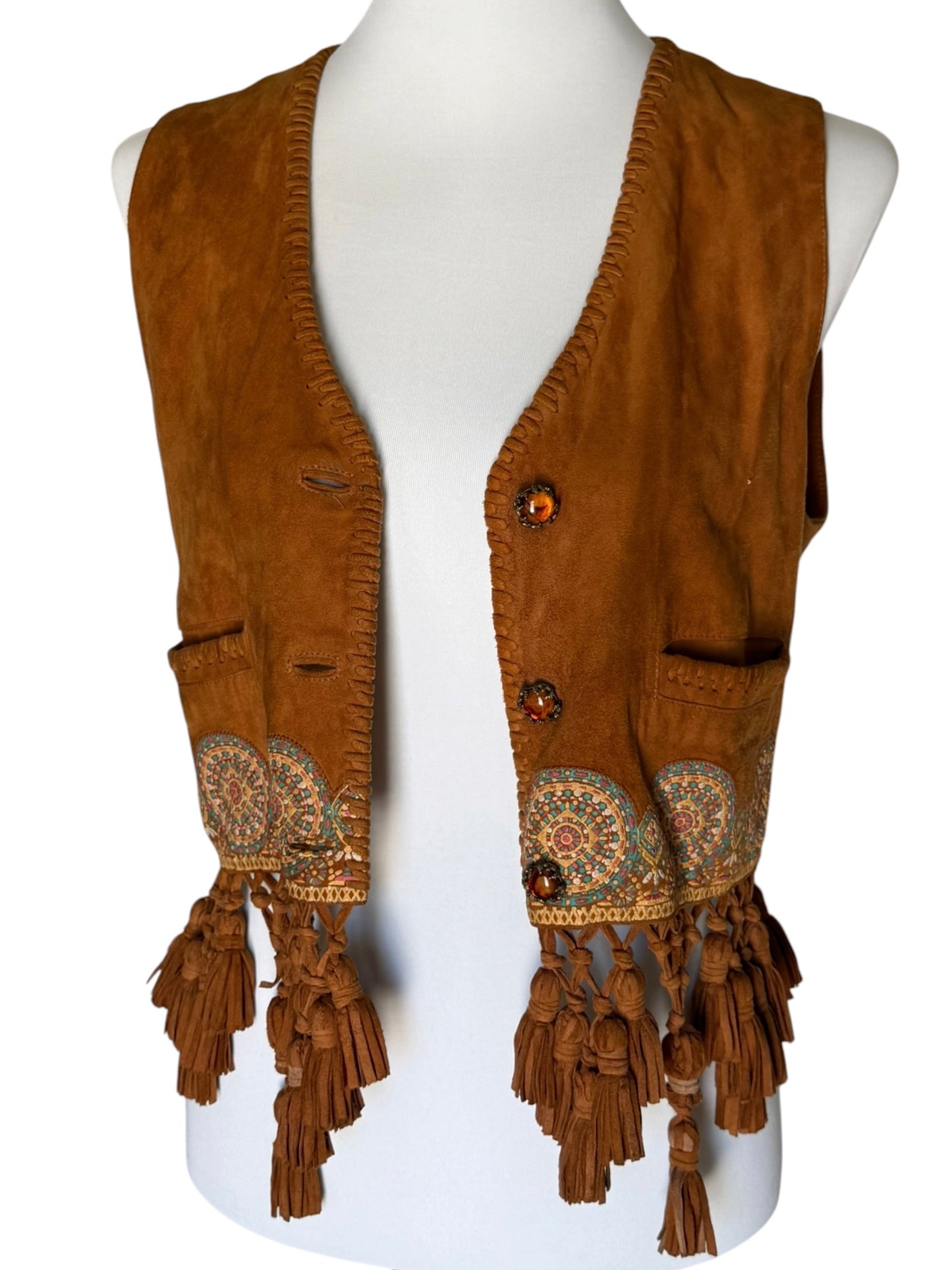 Vintage Suede Leather Gilet